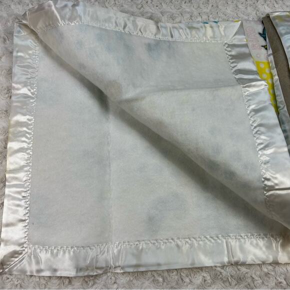 NOS Vintage Storktex Acrylic Baby Blanket Satin Binding 1970’s 36 x 45 - Picture 7 of 9